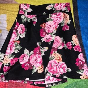 Black & Pink Mini Skirt (XS)